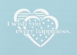 ファインホームのステンシルシート fh-475-18 幸せを望む 180サイズ