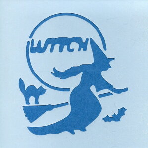 ファインホームのステンシルシート ハロウィン魔女Lサイズ fh-087L