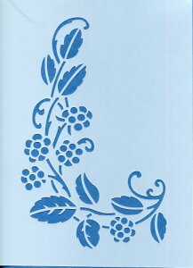 ファインホームのステンシルシート ラズベリーSサイズ fh-040S