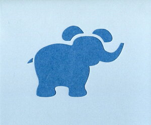 ファインホームのステンシルシート ゾウ fh-102