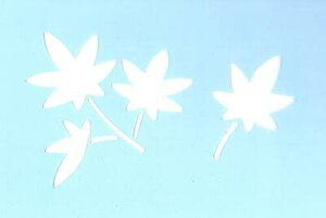 ファインホームのステンシルシート fh-184s 紅葉 Sサイズ