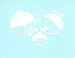 ファインホームのステンシルシート くりの親子Sサイズ fh-185s