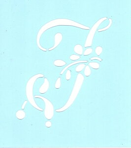 ファインホームのステンシルシート fh-353 花文字I