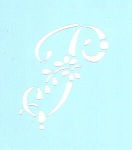 ファインホームのステンシルシート fh-360 花文字P