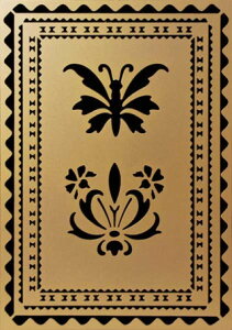ブラスステンシルButterfly&Borders 604-5818