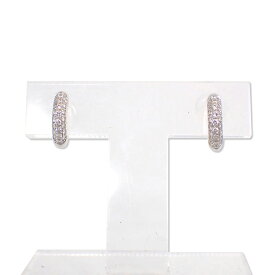 【中古】K18WG/ダイヤモンド/ピアス/j109-1