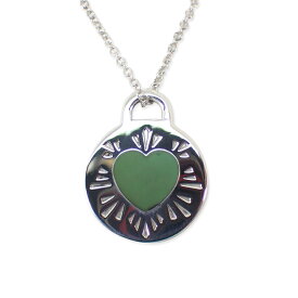 【中古】TIFFANY/ティファニー 925/ブルーエナメル ハートネックレス/j69-6