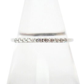 【中古】Canal4℃ K10WG ダイヤモンド リング /9号/j70-8