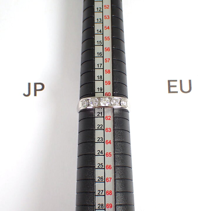 楽天市場】【中古】Pt900 ダイヤモンド 0.7ct レール留め リング 20.5  