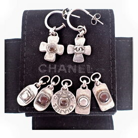 【中古】CHANEL/シャネル/カンボンライン/ピアス/j73-32