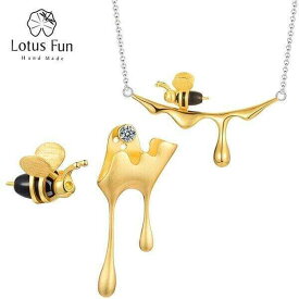 【クーポン利用で17350円】 ジュエリーセット デザイナー ハンドメイド スター 星リング シルバー レディース 女性 ゴールド リアル ミツバチ