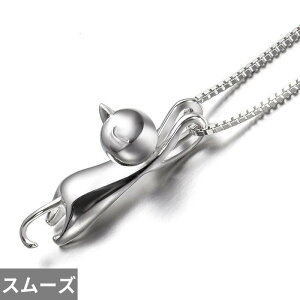 【送料無料】 チョーカー ペンダント ネックレス 動物 アニマル シルバー リング ネコ レディース 925 スターリング かわいい 猫 キャット 襟 S-n