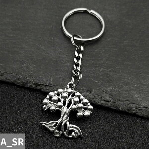 【送料無料】 指輪 リング ステンレス ビンテージ シルバー チェーン プラント 木の葉 リーフ 植物 鍵 レディース メンズ 木 ツリー ライフ キー スチール カラー 透かし お守り ジュエリー