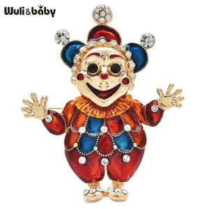 【送料無料】 ブローチ レディース メンズ かわいい ジョーカー ユニセックス エナメル 大 口 鼻 ピエロ フィギュア パーティ カジュアル ピン ギフト