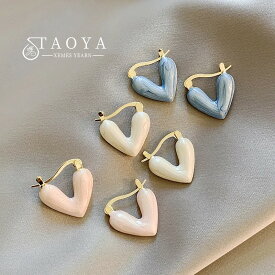 【クーポン利用で2790円】 ペンダント ピアス フランス スイーツ ハート お菓子 レディース 2025 新しい デザイン ロマンチック 流れる エナメル スイート ジュエリー ファッション アクセサリー