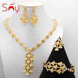 【送料無料】 ピアス 指輪 リング ブレスレット ネックレス ジルコニア レディース ジュエリー セット 素晴らしい ロマンチック アクセサリー ジルコン 人気 クラシック トレンド デイリー