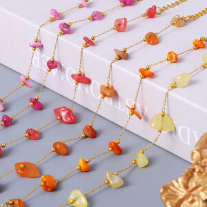 �y���������z �u���X���b�g �l�b�N���X �X�e�����X �`�F�[�� �X�g�[�� ���f�B�[�X �}���` �J���[ �C���M�����[ �i�`������ 316L �X�`�[�� �Z�b�g