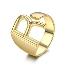 【送料無料】 指輪 リング ゴールド シルバー レトロ レディース 女性 26 イングリッシュ レター 925 ジョイント ファッション パーソナリティ インデックス フィンガー オープニング 100％8K