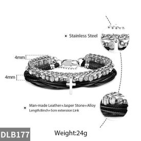 【送料無料】 ブレスレット クロス レザー ステンレス チェーン ストーン ロープ レディース メンズ ごつい かっこいい リンクチェーン ビーズ チャーム ボーイ 地図 マップ