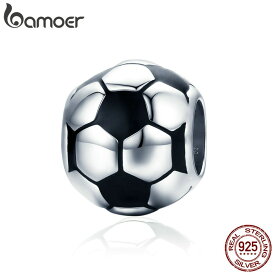 【クーポン利用で4620円】 ブレスレット ネックレス サッカー フットボール シルバー LOVE ビーズ レース レディース 純正 100％00% 925 スターリング スポーツ Love ボール チャーム フィット ジュエリー