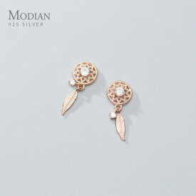 【送料無料】 ピアス シルバー 羽根 フェザー 揺れる レディース 女性 ダングル ギフト 925 スター 星リング ドリームキャッチャー ドロップ 結婚式 ウェディング エンゲージメント ステートメント ジュエリー