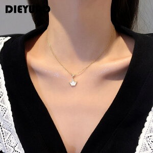 【送料無料】 ペンダント ネックレス ステンレス ジルコニア シンプル レース レディース 女性 スチール フリトレリィ 蝶 バタフライ クラウン 王冠 ジルコン パーソナリティ ファッション