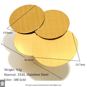 【送料無料】 指輪 リング ゴールド ラウンド レディース 誇張 大きい オープニング 18K プレート ファッション ジュエリー アクセサリー ガール