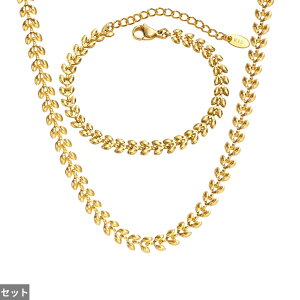 【送料無料】 チョーカー 指輪 リング ネックレス ステンレス ゴールド チェーン あずき 小豆 レディース シック 小麦 ウィート 氷河 カラー スチール リンク ネック ギフト 彼女 ジュエリー