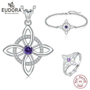 【送料無料】 指輪 リング ブレスレット ネックレス リボン レディース 95 ヌード 魔女 プラタ オリジナル 調整可能 ウィッチ 結び目 お守り ジュエリー セット