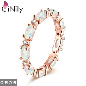 【送料無料】 指輪 リング ビンテージ ゴールド オバール ラウンド ストーン ピンク レディース 贅沢 ファイヤー ファイア 火 オパール CZ ジルコン ローズ プレート エンゲージメント ジュエ