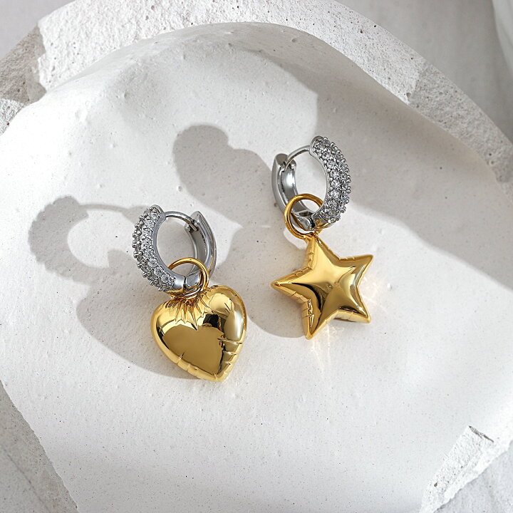 楽天市場】【クーポン利用で3100円】 ピアス ジルコニア 星 スター 