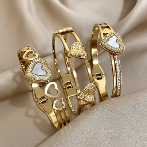 �y���������z �o���O�� �u���X���b�g �X�e�����X �S�[���h �n�[�g �V�F�� �J�u LOVE ���f�B�[�X �X�`�[�� �ۊ�׍H �L�k ������ Love �J�t �t�@�b�V���� �J���[ �o�����^�C�� �� �M�t�g