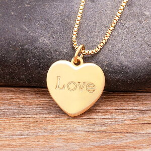�y�N�[�|�����p��4090�~�z �l�b�N���X �C�j�V���� �S�[���h �`�F�[�� �n�[�g LOVE ���f�B�[�X ���� ���}���`�b�N ���^�[ Love �v���[�g �` �V�F�[�v �l�b�N �}�U�[ �� �M�t�g �t�@�b�V���� �p�[