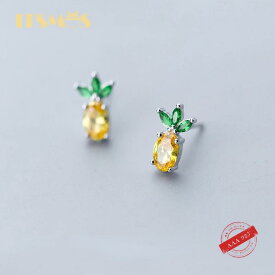 【クーポン利用で4510円】 ピアス パイナップル シルバー スイーツ フルーツ リング お菓子 レディース シトリン スタッド S925 スターリング クリスル かわいい スイート ガール