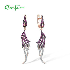 【送料無料】 ピアス 白 ホワイト シルバー ピンク リング 揺れる 羽根 レディース 925 スターリング ダングル