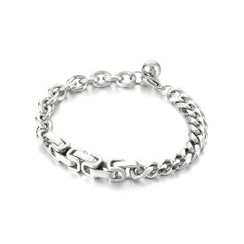 【クーポン利用で5660円】 指輪 リング ブレスレット ステンレス シルバー チェーン メンズ 5/7/9/12 スチール スペシャル トリプル スプライス リンク パンク カラー ジュエリー ギフト