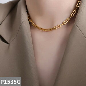 【送料無料】 チョーカー 指輪 リング ブレスレット ネックレス ステンレス チェーン レディース ミニマリスト スチール ジュエリー ギフト 厚い リンク ハンドメイド セット