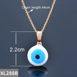 【送料無料】 チョーカー ネックレス 動物 アニマル 青 ブルー チェーン ラウンド ハート 鳥 レディース ファッション チャーム ラック 七面鳥 ターキー バード 悪 エビル 目 アイズ ジュエリ