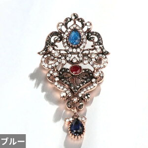 【送料無料】 ブローチ 花 フラワー クリスタル ビンテージ ゴールド レディース ボヘミア アンティーク スーツ ドレス 帽子 ハット 襟 ピン スカーフ バックル ウェディング ジュエリー