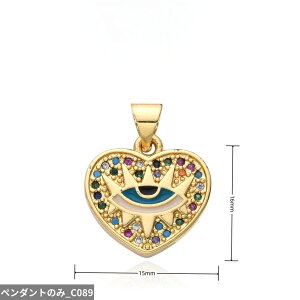 【送料無料】 チョーカー ペンダント ネックレス 青 ブルー ゴールド チェーン トルコ レディース カラー 悪 エビル 目 アイズ チャーム マイクロインレイド CZ 手のひら ハンド DIY ジュエリ