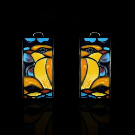 【送料無料】 ピアス 動物 アニマル 青 ブルー シルバー ハート 鳥 レディース 新しい 925 プレート シック スピネル バード エナメル トレンド ギフト ファイン ジュエリー ハンドメイド