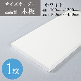 オーダー棚板 ホワイト 木目なし DIY 化粧板 収納棚 本棚 オーダー カット 天板 部屋片付け 整理 可動 大掃除 増設 増やす サイズ変更