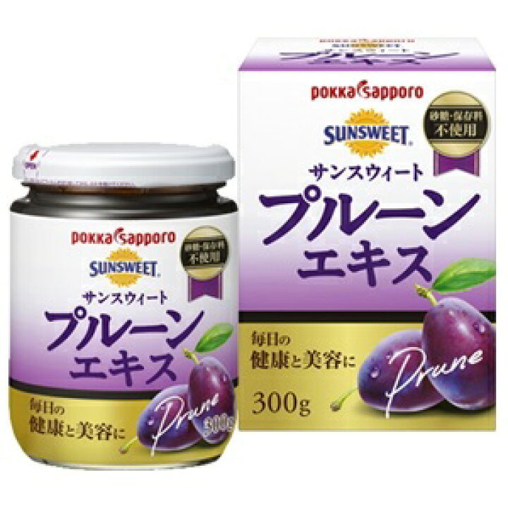 【ポッカサッポロ】 サンスウィートプルーンエキス 300g 【フード・飲料】 薬のファインズファルマ 「ポッカサッポロ」 フルーツサプリ プルーン 1ケース (270g×10袋) 「フード・飲料」