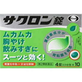 【あす楽対応】【エーザイ】 サクロン錠 40錠 【第2類医薬品】