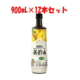 【シージェイジャパン】 美酢 (ミチョ) パイナップル 900mL×12本セット 【フード・飲料】