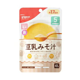 【ピジョン】 かんたん粉末+鉄 豆乳みそ汁 41g 【フード・飲料】
