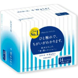 【大王製紙】エリエール プラスウォーター ポケットティシュー(14パック入)【日用品】