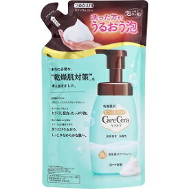 【ロート製薬】 ケアセラ 泡の高保湿ボディウォッシュ つめかえ用 ピュアフローラルの香り 385mL 【日用品】