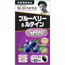 【野口医学研究所】 ブルーベリー＆ルテイン 【健康食品】