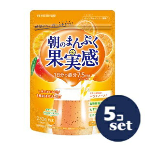 「セット販売」「井藤漢方製薬」短期スタイル朝のまんぷく果実感 230g 5個セット